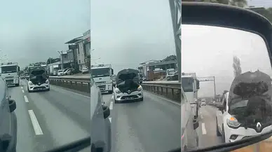 Bursa’da Seyir Halindeki Otomobilde Şaşırtan Tamirat!