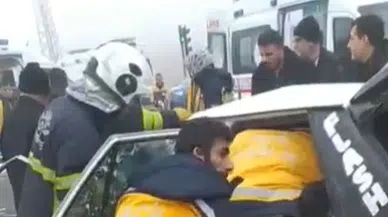 Gaziantep’te 3 araç burun buruna çarpıştı: 1 ölü, 6 yaralı