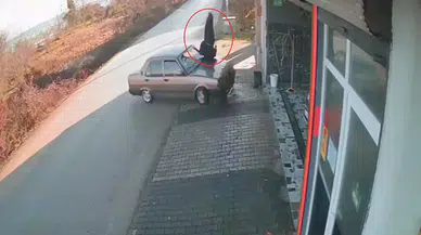 Kontrolden Çıkan Araç Yaşlı Adamı Havaya Uçurdu: O Anlar Kamerada!