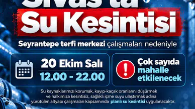 Sivas Belediyesi Su Kesintisi Duyurusu: Saatler ve Mahalleler