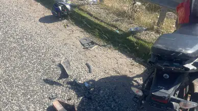Adıyaman'da Feci Çarpışma! Motosiklet Sürücüsü Hastanelik Oldu