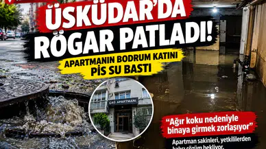 Üsküdar'da Rögar Patladı: Bodrum Katını Pis Su Bastı