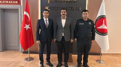 Polis Başmüfettişi ve İlçe Emniyet Amiri Kaymakamlıkta Buluştu