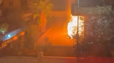 Gaziantep’te Elektrikli Otomobil Alev Topuna Döndü