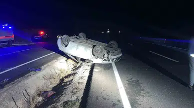 Sivas’ta Trafik Kazası! Sürücü Yaralandı!