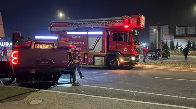 Ehliyetsiz Sürücü Dehşeti: Takla Atan Kamyonet Ortalığı Karıştırdı!