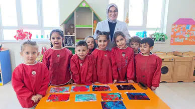 Kaymakam Bayalan, İmranlı’daki Minik Öğrencilerin Ebru Etkinliğine Katıldı