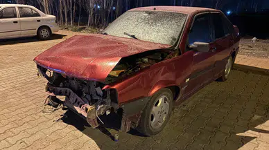 Parasını Alamadığı Aracını Otoparkta Hurda Halinde Yakaladı