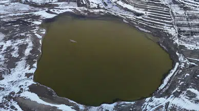 Sivas’ta Kuruyan Kellah Gölü Kar Erimesiyle Yeniden Su Tuttu
