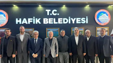 Hafik’ten Yeniköy Dernek Başkanı Hasan Erdoğan’dan Başkan Habip Görler’e Ziyaret