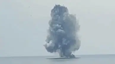Patlayıcı Yüklü Deniz Aracı Kontrollü Patlatıldı
