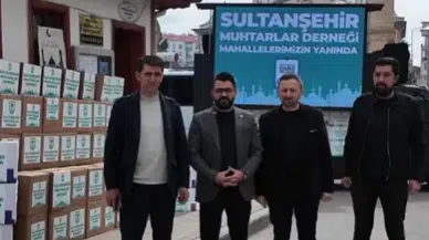 Sultanşehir Mahalle Muhtarlar Derneği’nden Muhtarlara Gıda Desteği
