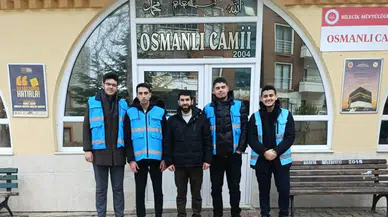 Ertuğrulgazi KYK Yurdu Öğrencileri Camiyi Temizledi ve Kumanya Dağıttı