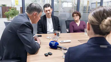 Başkan Tugay’dan Minguzzi Ailesine Anlamlı Ziyaret Kabulü