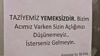 Sivas’ta Cenaze Evine Asılan Not Gündem Oldu