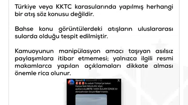 KKTC Karasularında Füze İddiası Yalanlandı: Görüntüler Uluslararası Sularda Çekildi