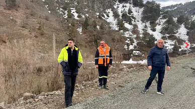 Zara’da yağış sonrası yolda çökme: inceleme yapıldı