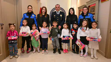 Emniyet Teşkilatı 181 Yaşında! Miniklerden Müdür Alaağaçlı’ya Sürpriz Ziyaret