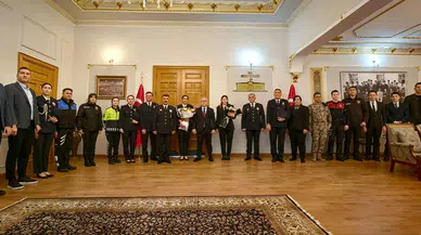 Yılmaz Şimşek, Polis Teşkilatını Makamında Kabul Etti