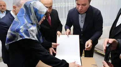 Hafız Kader Macit’e Braille Alfabesiyle Özel Hediye