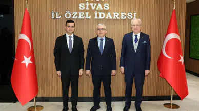 Sivas Valisi Yılmaz Şimşek’ten Meclis Başkanı Şarkışla’ya Tebrik Ziyareti