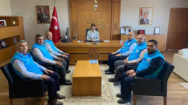 Ulaş Kaymakamı Esad Mücahit Eskimez’e Müftülük Heyetinden Ziyaret