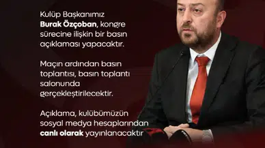 Sivasspor Başkanı Burak Özçoban Basın Toplantısı Düzenleyecek!