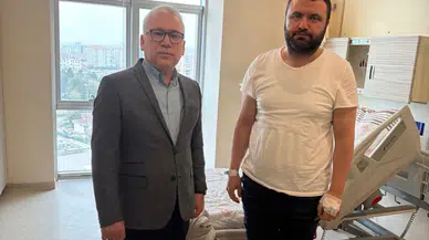 Sivas Valisi Şimşek’ten Murat Toraman’a Geçmiş Olsun Ziyareti