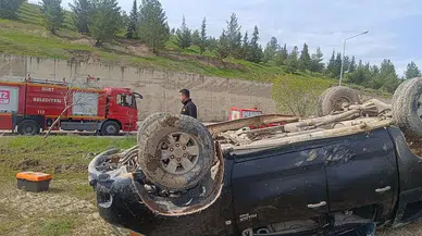 Kezer’de Feci Kaza: Araç Ters Döndü, 1 Kişi Yaralı