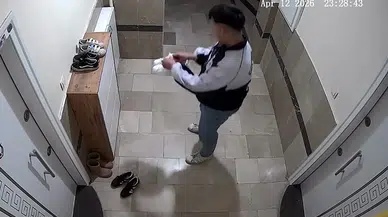Ayakkabı Hırsızı Kameraya Yakalandı: Şüpheli Tutuklandı