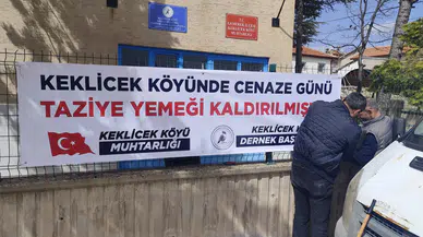 Keklicek Köyü’nde Cenaze Yemeği Uygulaması Kaldırıldı