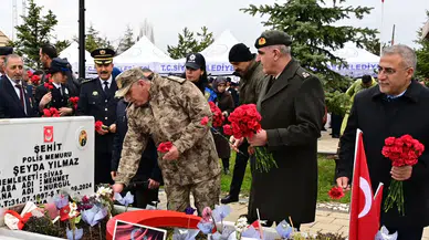 Sivas’ta şehitler dualarla anıldı, polis teşkilatı 181 yaşında