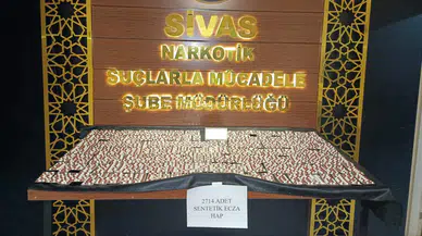 Sivas’ta Narkotik Operasyonu: 2 Bin 714 Hap Ele Geçirildi