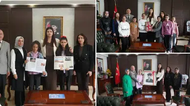 Kangal’da Öğrencilerden Kaymakam Büyükuçar’a Ziyaret