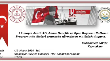 Doğanşar’da 19 Mayıs Coşkusu İçin Vatandaşlara Çağrı