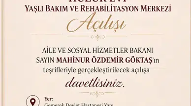 Gemerek Huzurevi ve Yaşlı Bakım Merkezi Hizmete Açılıyor