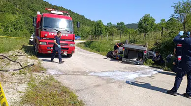 Çanakkale’de Takla Atan Otomobilin Sürücüsü Hayatını Kaybetti