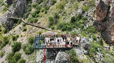 Kazankaya Kanyonu Doğasıyla Ziyaretçileri Büyüledi