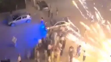 Nişan Eğlencesinde Korku Dolu Anlar: Havai Fişek Davetlilerin Üzerine Doğru Patladı