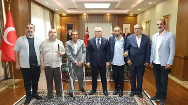 Sivas Valisi Şimşek’e Engelli ve Gazi Derneklerinden Ziyaret