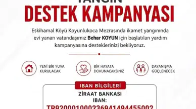 Gürün Kaymakamlığı'ndan Yangın Mağduru Aileye Destek Kampanyası