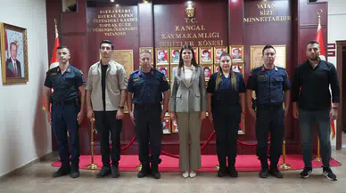 Kangal Kaymakamı Büyükuçar'a Jandarmadan Anlamlı Ziyaret