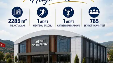 Suşehri'ne 765 Seyirci Kapasiteli Modern Spor Salonu Yapılıyor