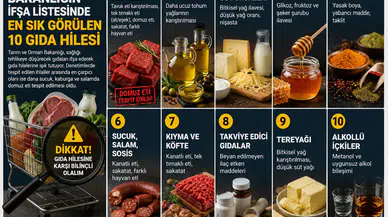 Bakanlığın ifşa listesi ortaya çıkardı: İşte en yaygın 10 gıda hilesi