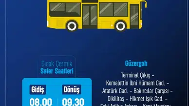 İşte Sıcak Çermik Otobüs Seferleri