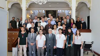 Vali Şimşek, YKS Türkiye Derecesi Yapan Öğrencileri Ağırladı