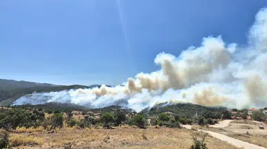 Balıkesir'de Alevlerle Dev Mücadele! Rüzgar Şiddetlendi