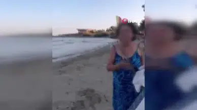 Plajda Skandal Görüntüler! Anne ve Kıza Öyle Bir Saldırdı Ki Herkes...