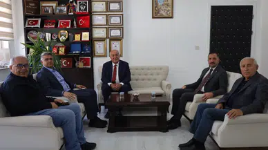 İmranlı Belediye Başkanı Ali Ürek ve İMSİYAD Başkanı Cemalettin Danış'tan İl Müdürü Kırmızıtaş'a Ziyaret