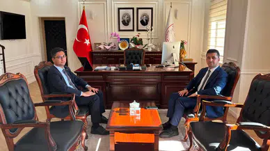 Suşehri Kaymakamı Mahmut Fazıl Yıldız'dan Akıncılar Kaymakamı Faruk Karababa'ya Hayırlı Olsun Ziyareti